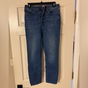LC Lauren Conrad High Rise Button Fly Blue Jeans